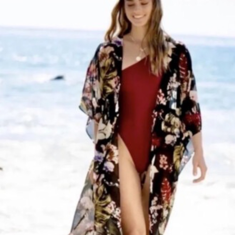 NWT Walter Baker Tulum Caftan in Tropical Print
